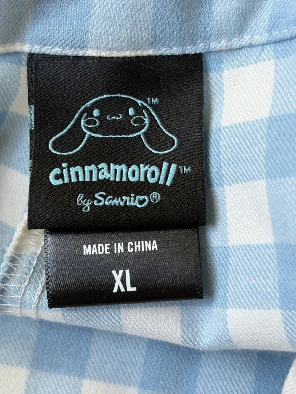 Cinnamoroll Sanrio Gingham Strawberry Ruffle Shortalls Womens XL Kawaii Picnic